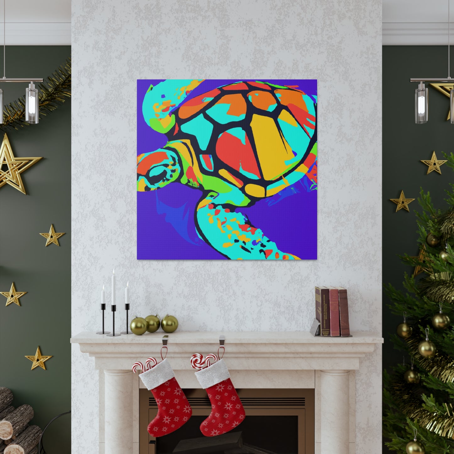 Sea Turtle Pop Brilliance - Canvas