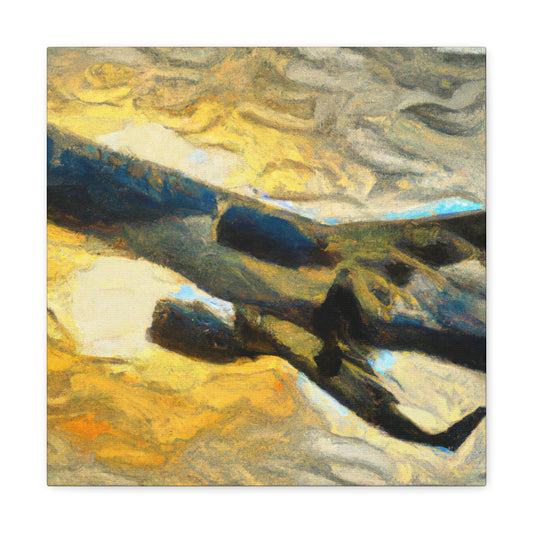 Plane in Flight Impression - Canvas