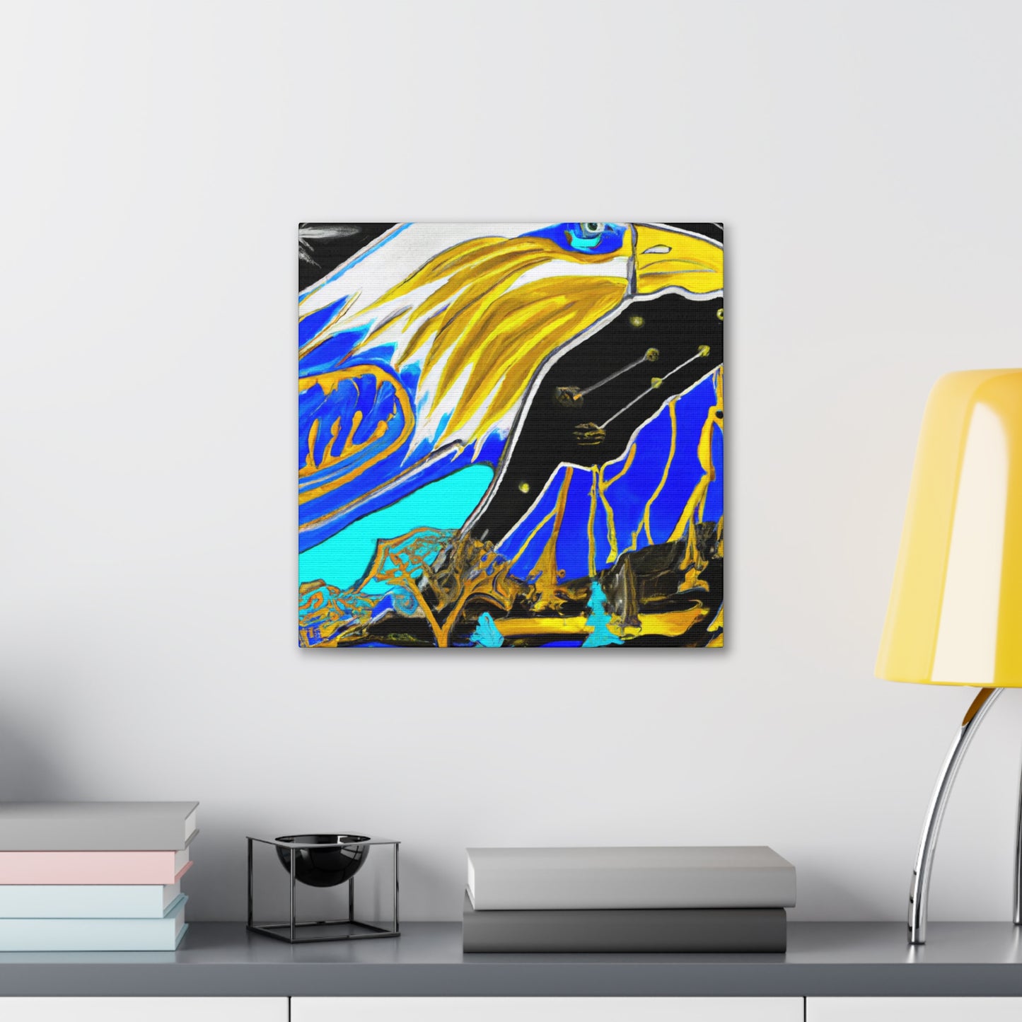 "Majestic Bald Eagle Painting" - Canvas