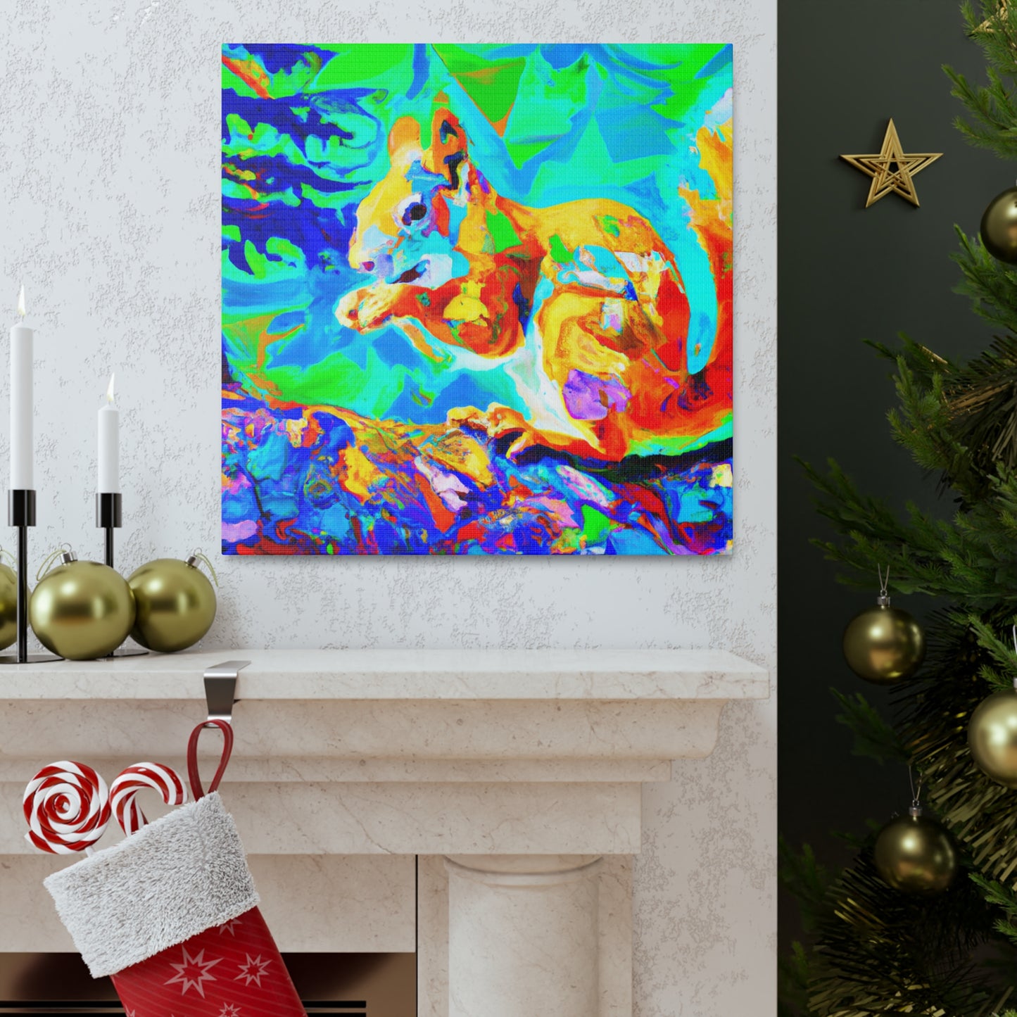 "Squirrel in Fauvism" - Canvas