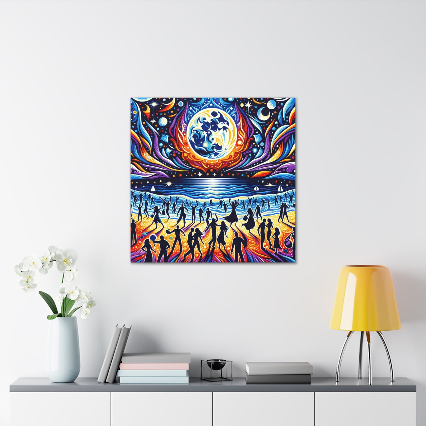 Lunar Shore Soirée - Canvas