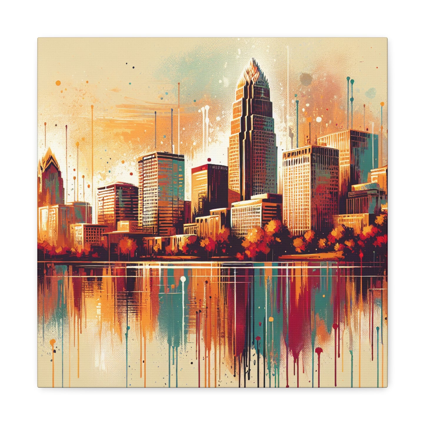 "Vibrant Urban Southern Melody" - Canvas