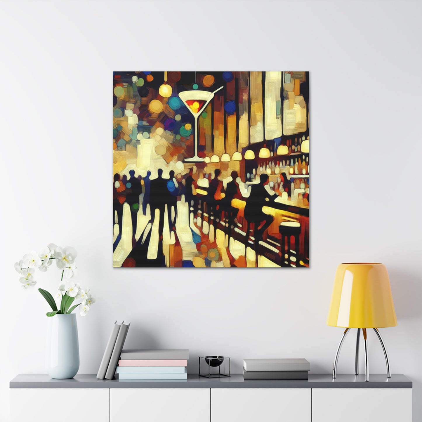 "Mixology Mirage Symphony" - Canvas