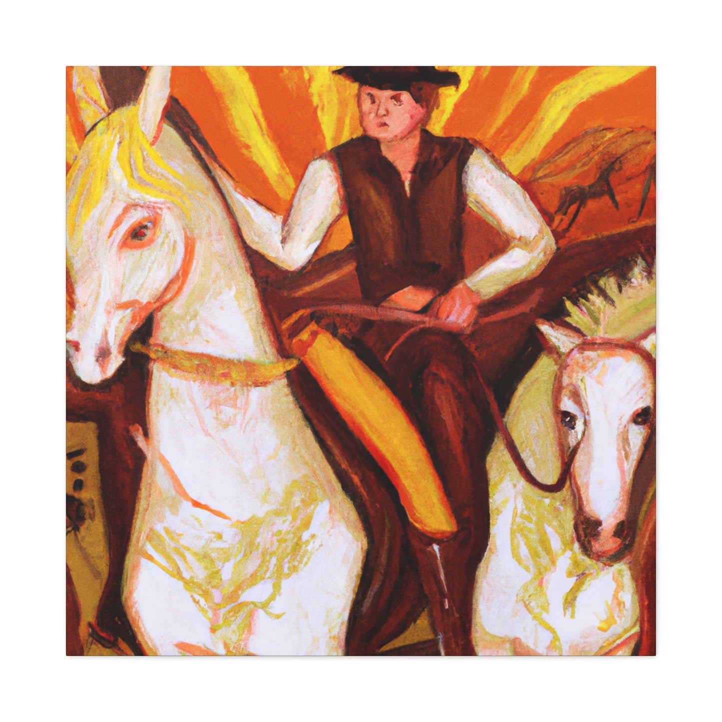 Rodeo in Rococo Style - Canvas