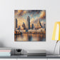 "Serenity Amidst Urban Splendor" - Canvas