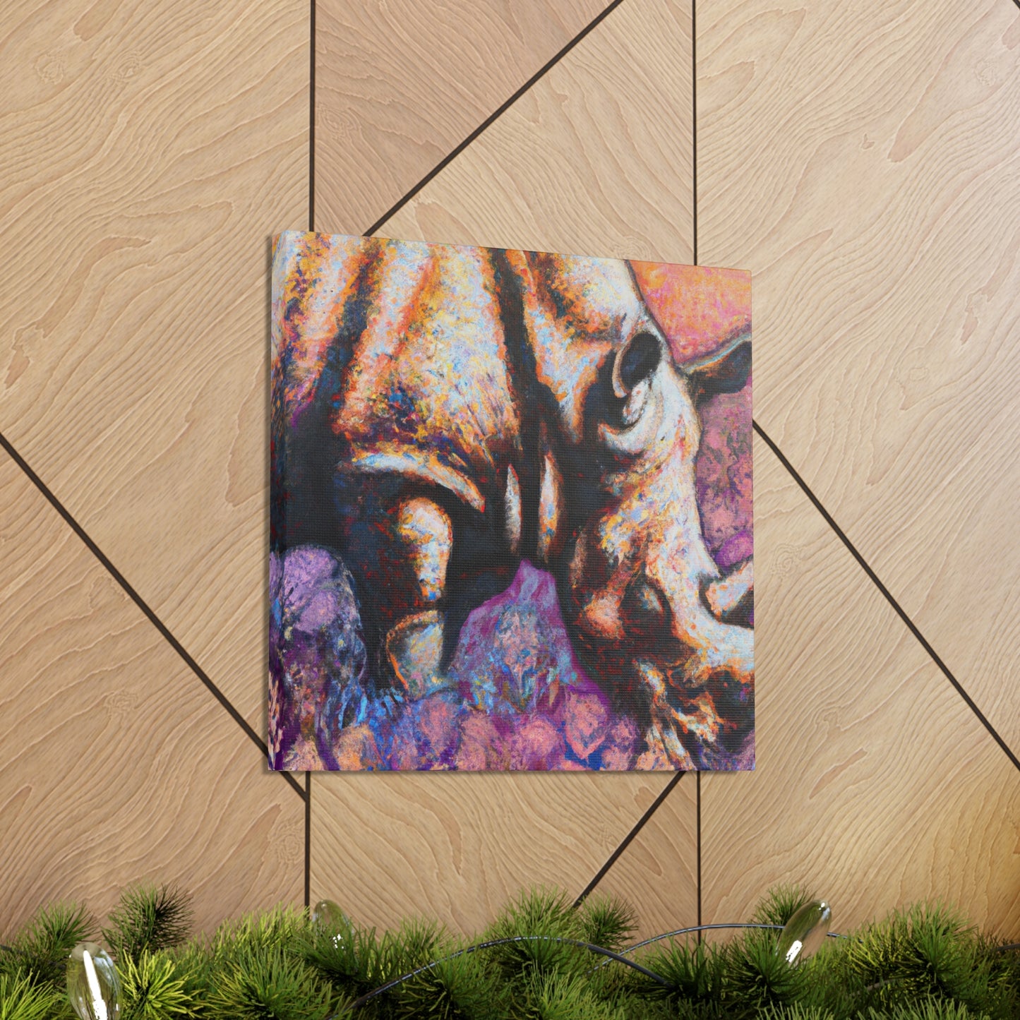 "Majestic Rhinoceros Serenity" - Canvas