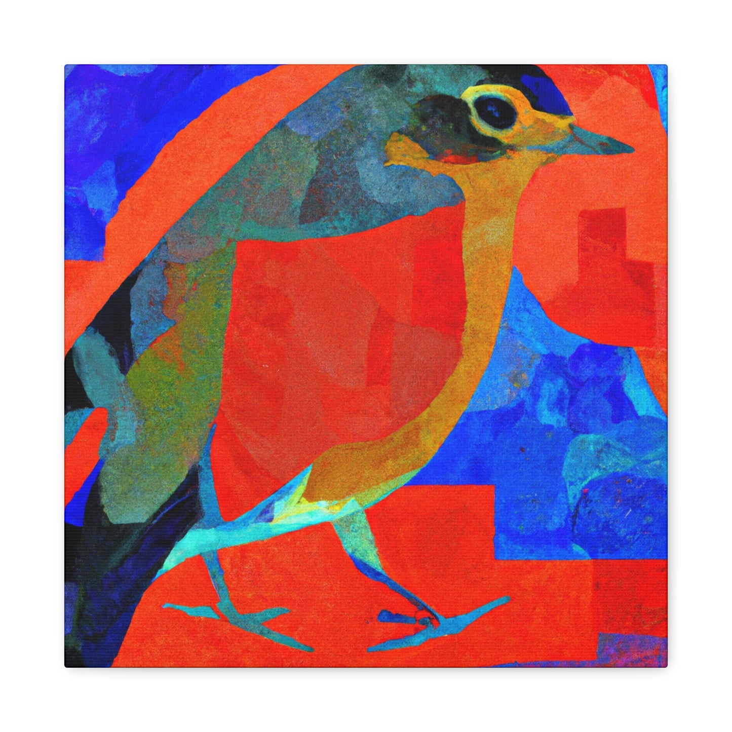 American Robin in Flight - Canvas