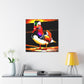 "Mandarin Duck Mural Majesty" - Canvas