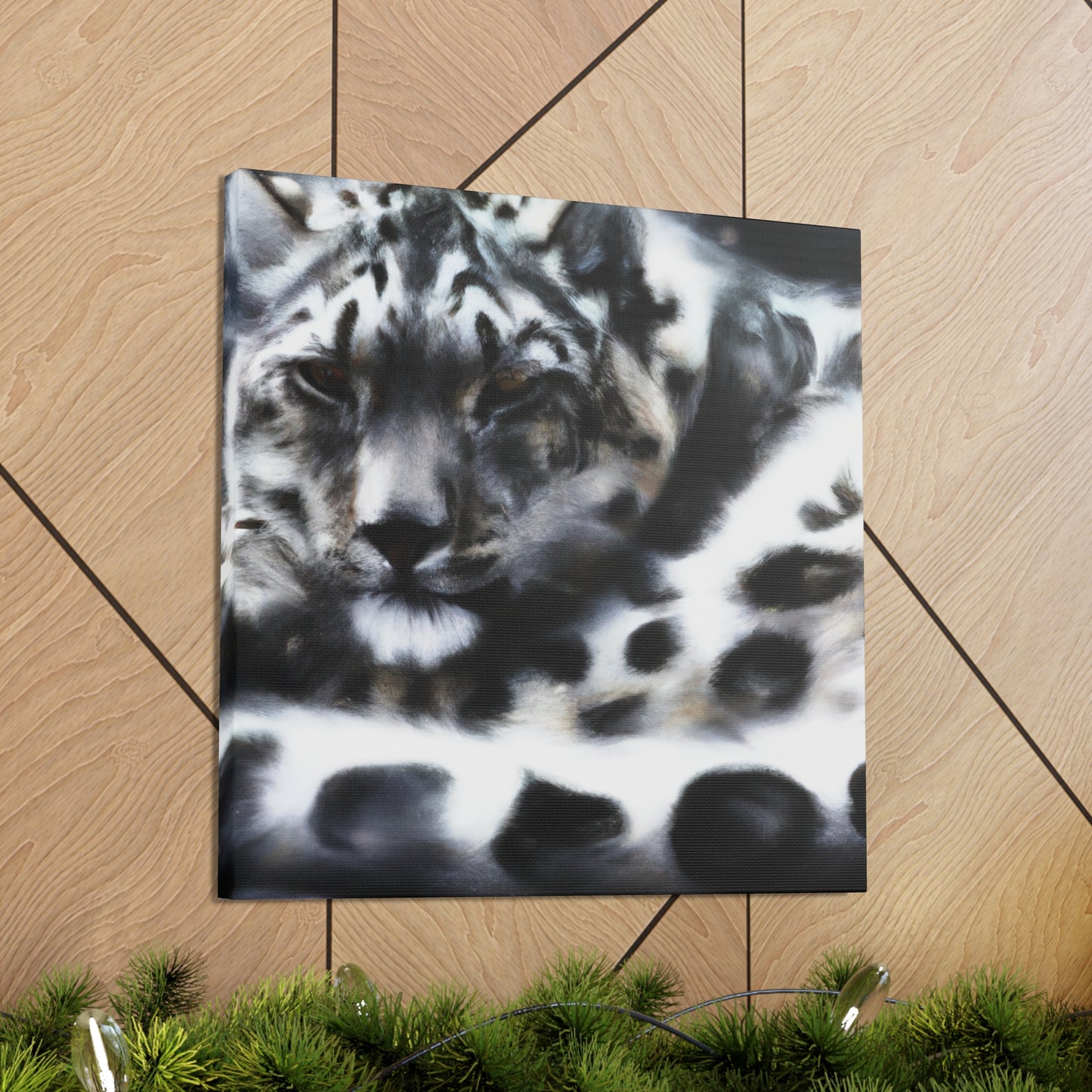 Snow Leopard Majesty - Canvas