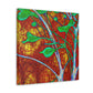 "Dogwood in Art Nouveau" - Canvas