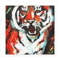 Roaring Bengal Tiger - Canvas