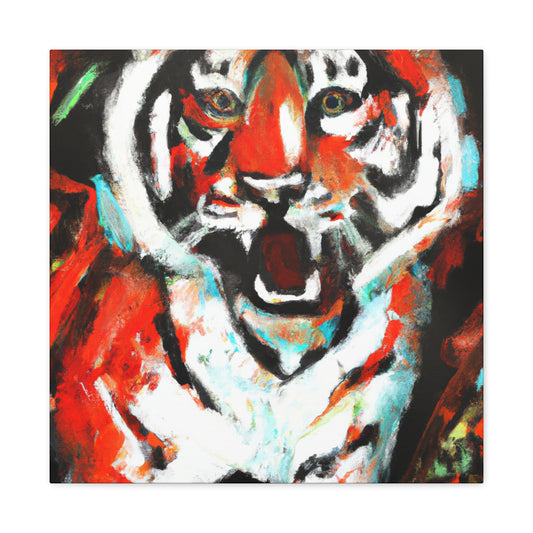 Roaring Bengal Tiger - Canvas