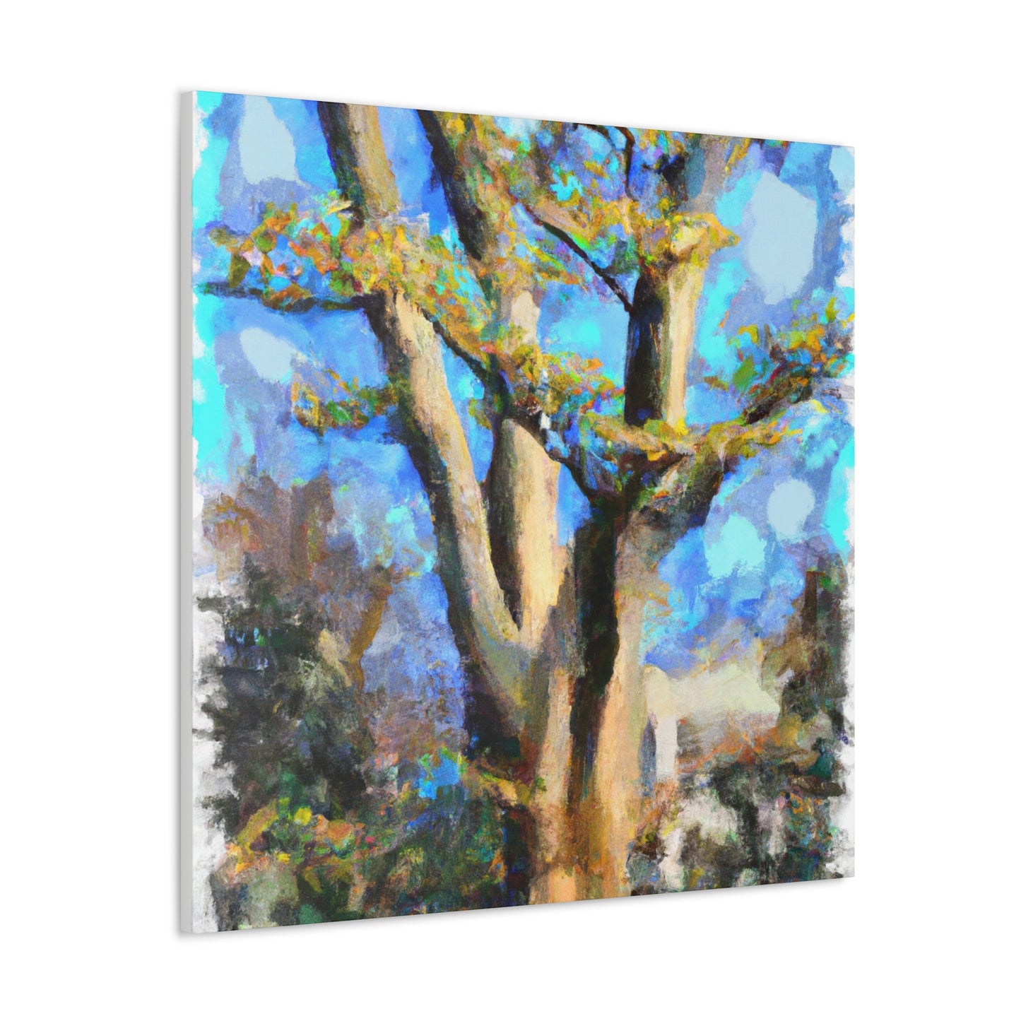 Beech Tree Reflection. - Canvas