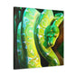 Green Tree Python Slither - Canvas