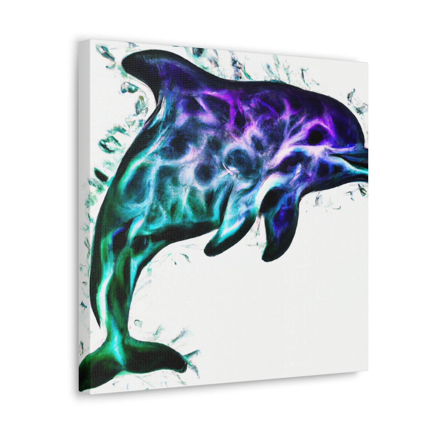 Dolphins in the Ocean - Canvas