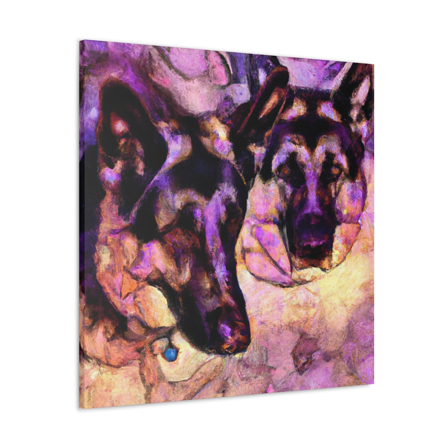 German Shepherd Sunburst. - Canvas