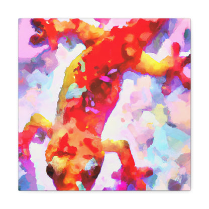 Leopard Gecko Abstraction - Canvas