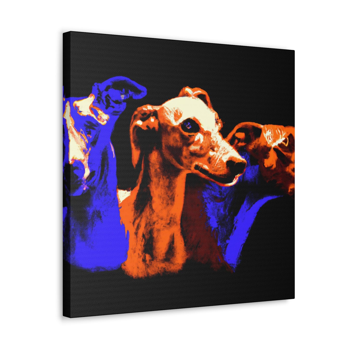 Grayhound Joyful Race - Canvas