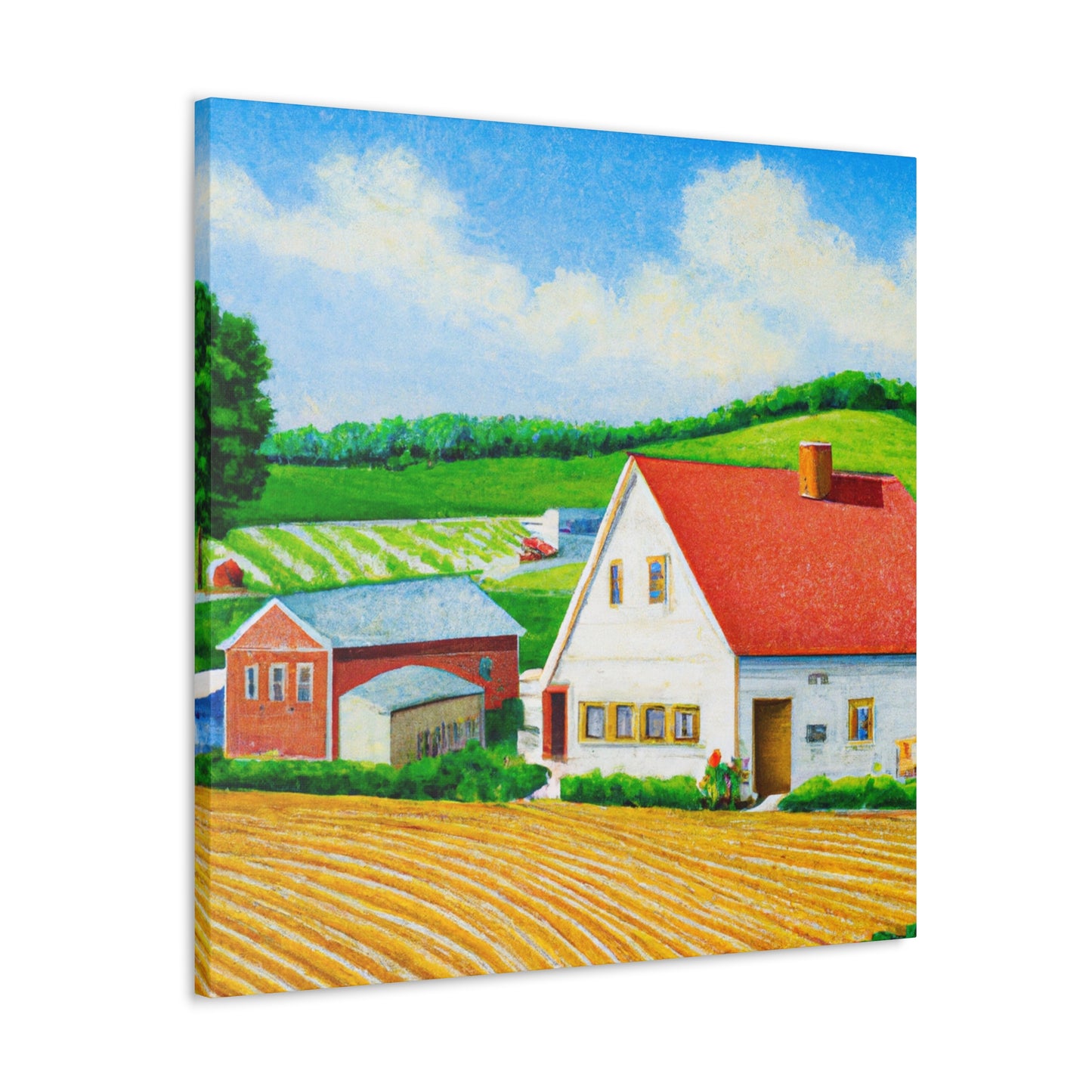 Farmhouse in Sunrise' - Canvas