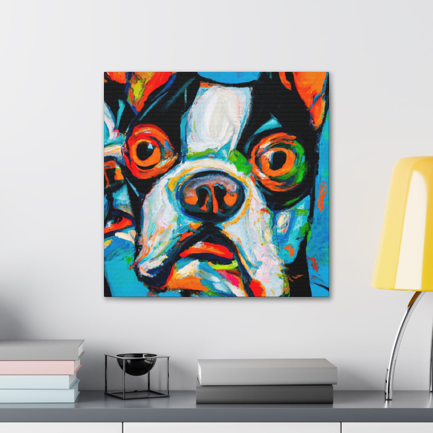 Boston Terrier Dreamscape - Canvas