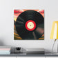 Vinyl Record Deco Style - Canvas