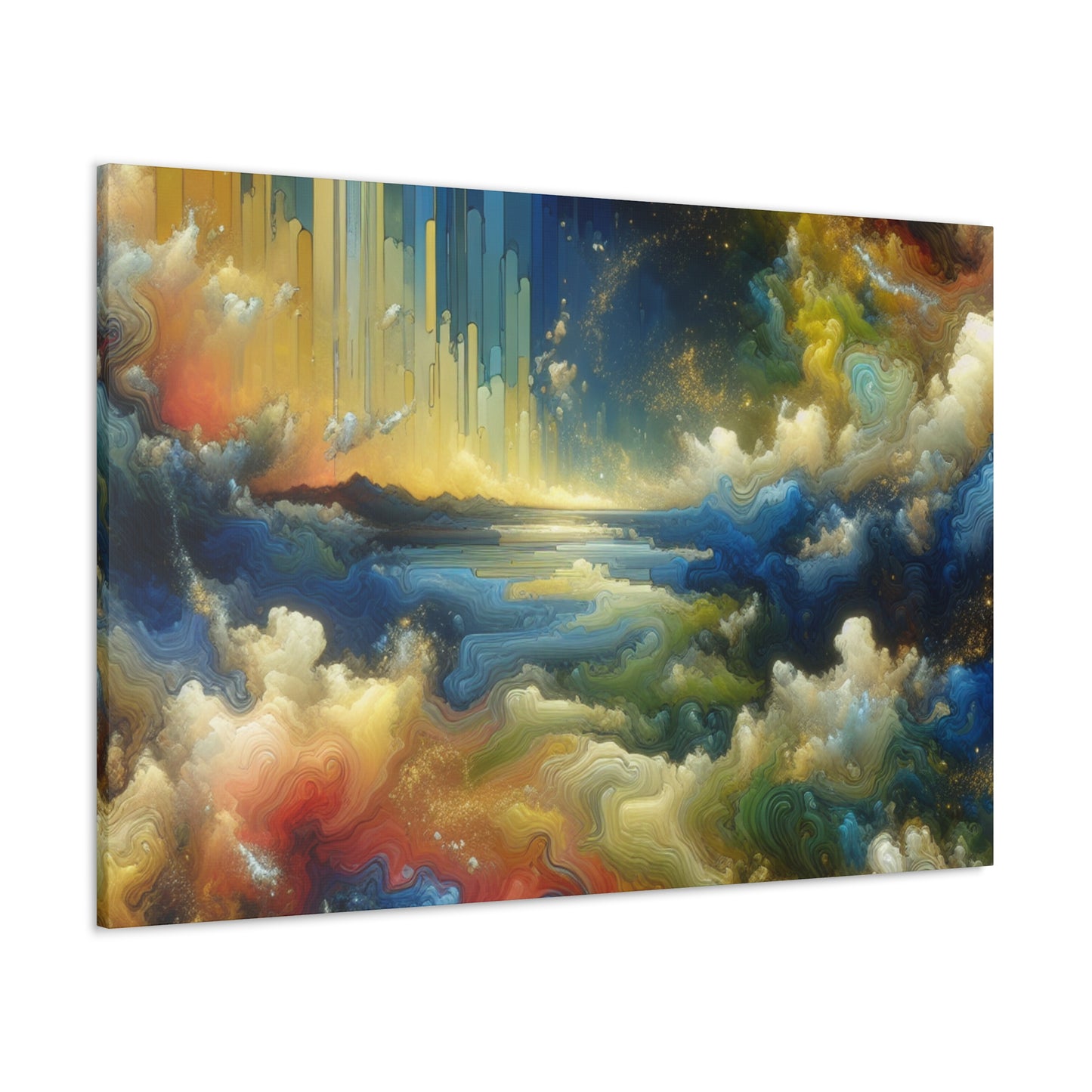 Gilded Serenity Retreat - Canvas