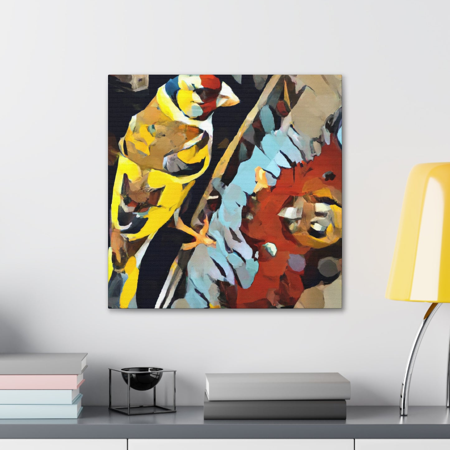 House Finch Abstraction - Canvas