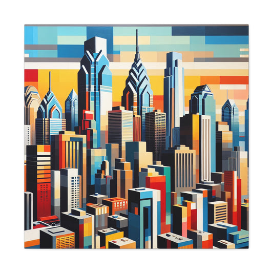 City of Colorful Liberty - Canvas