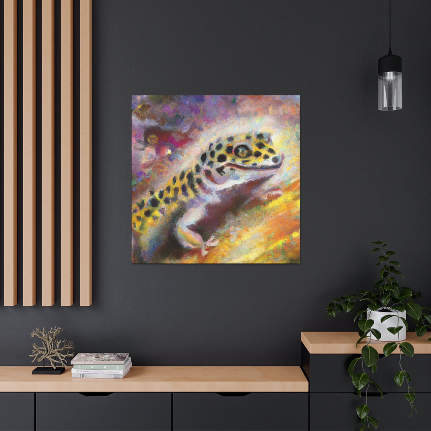 Leopard Gecko Sunrise - Canvas