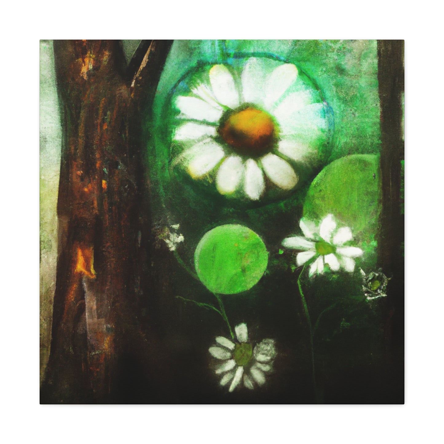 Daisy in Pristine Bloom - Canvas