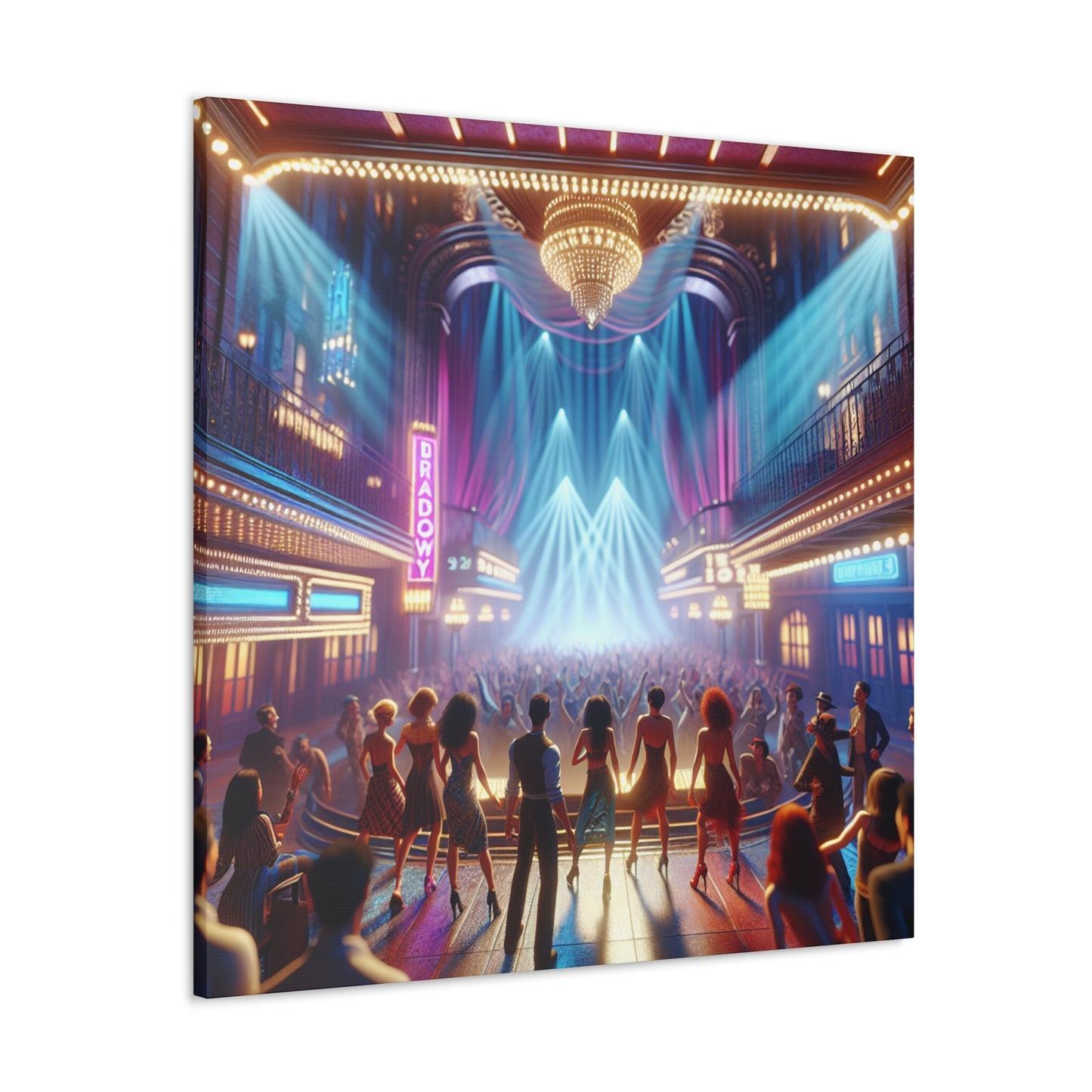 "Vibrant Broadway Spectacle" - Canvas