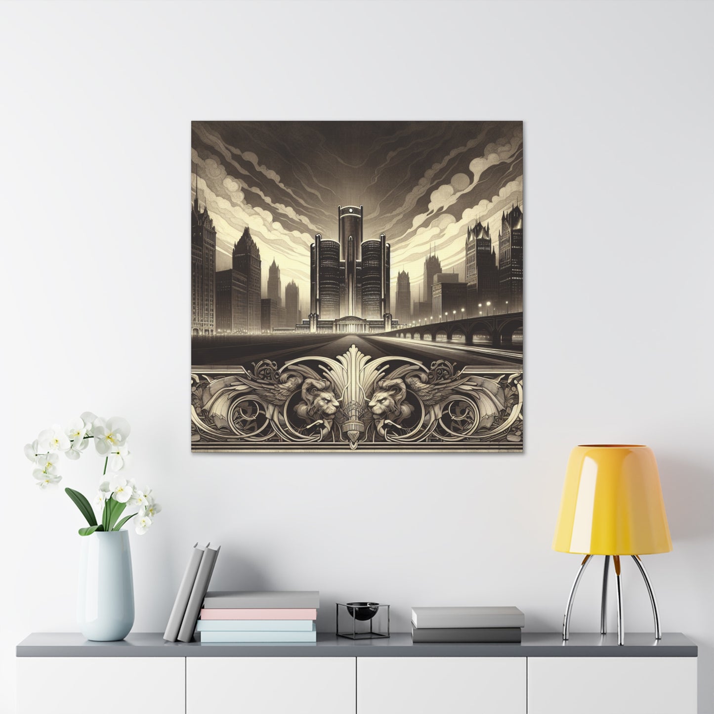 "Jeweled City Awakening" - Canvas