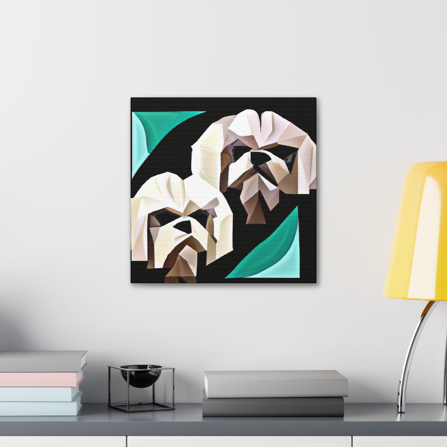 "Shih Tzu in Deco" - Canvas