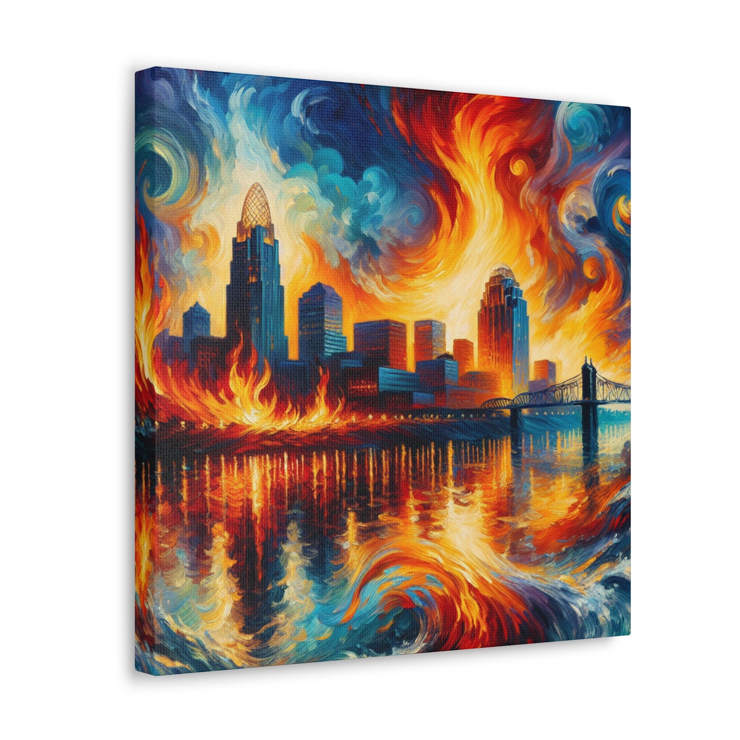 "City of Whirling Colors" - Canvas