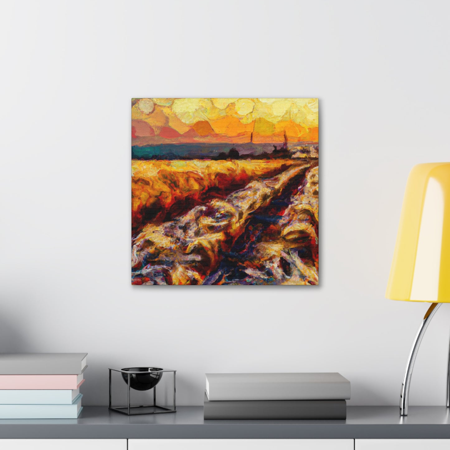 "Wheat Field Dreamscape" - Canvas