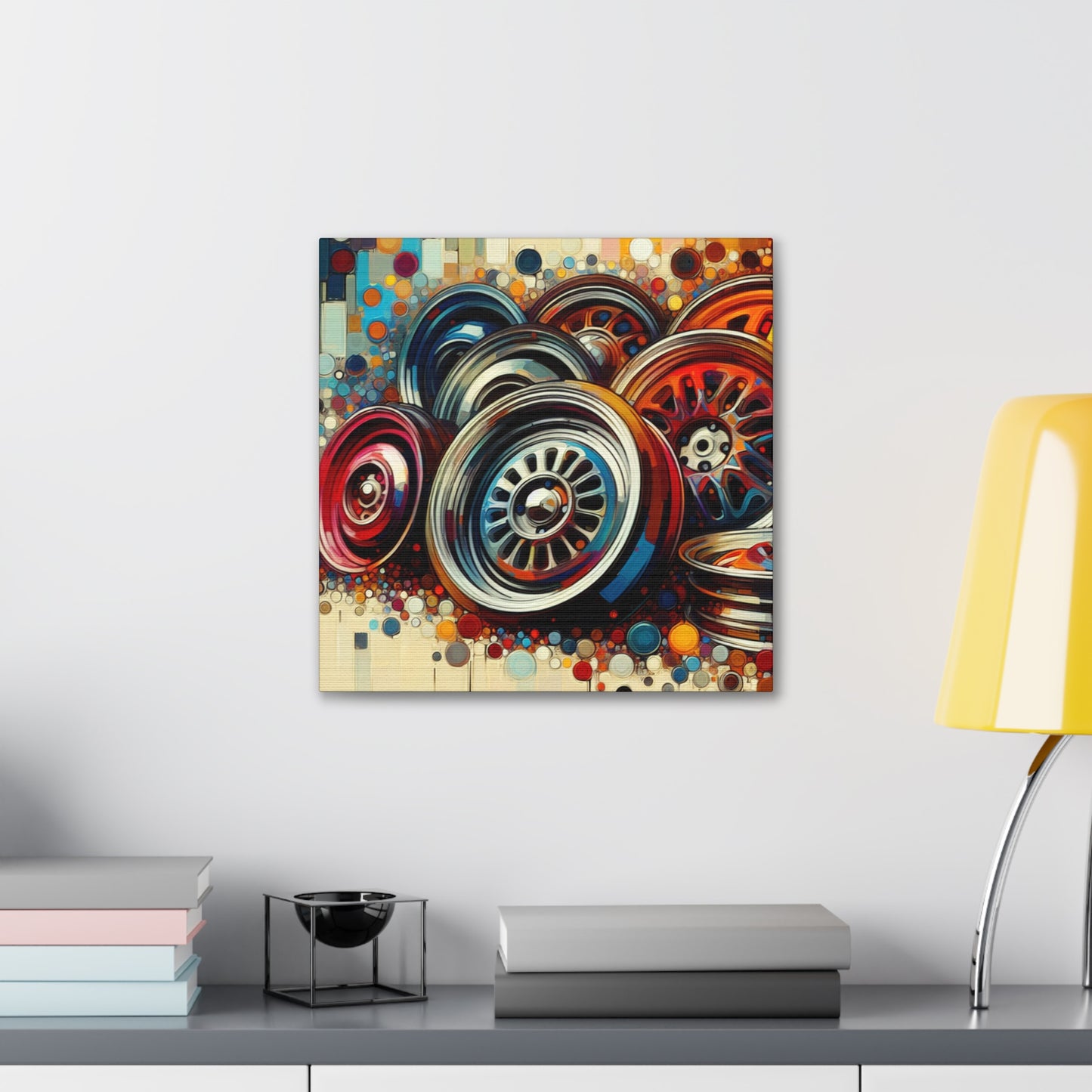 Chrome Symphony Hubcaps - Canvas