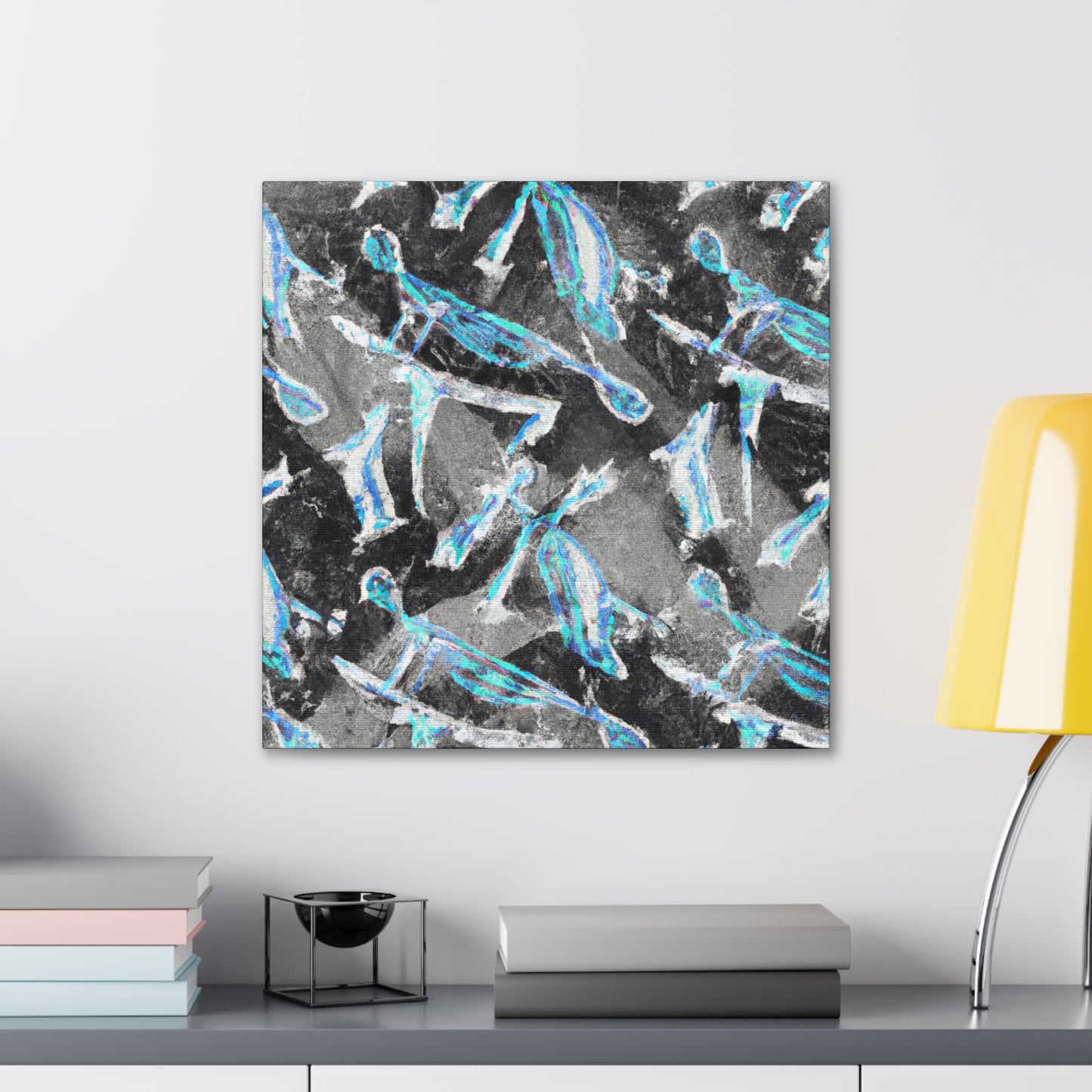 Blue Jay Abstracted - Canvas