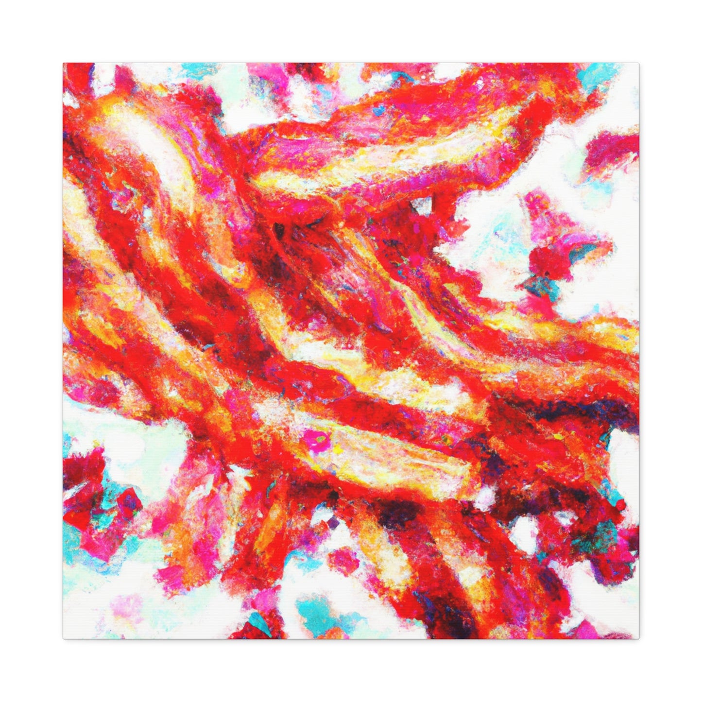 Bacon Pointillism Splendor - Canvas