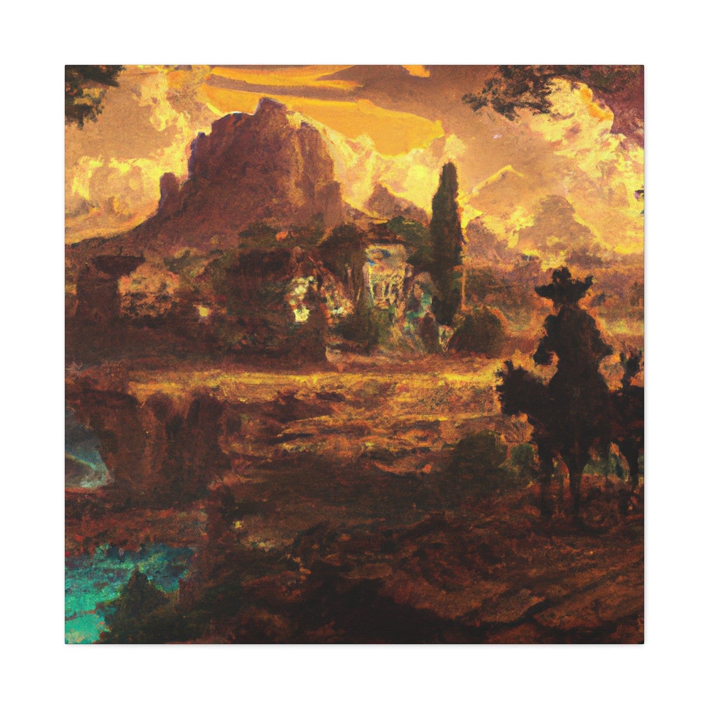 Western Landscape Splendor - Canvas