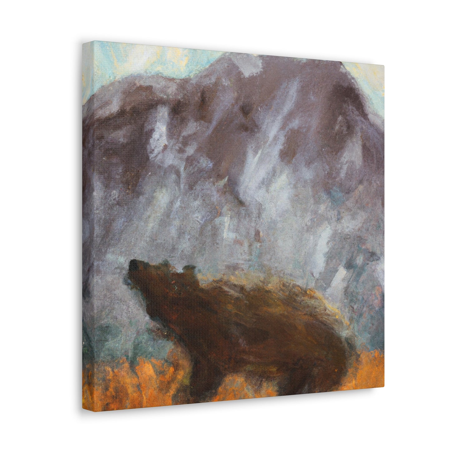 "The Brown Bear Roars" - Canvas