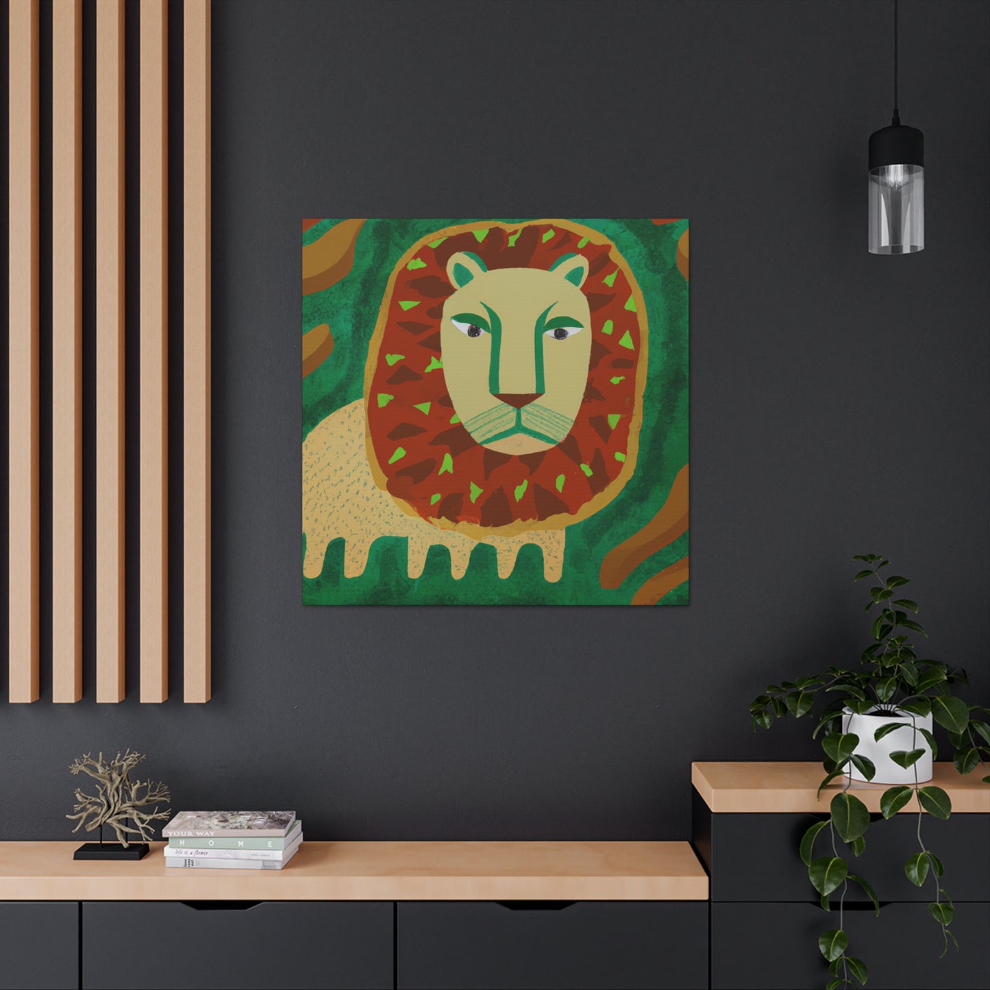 "Lion Pride Portrait" - Canvas