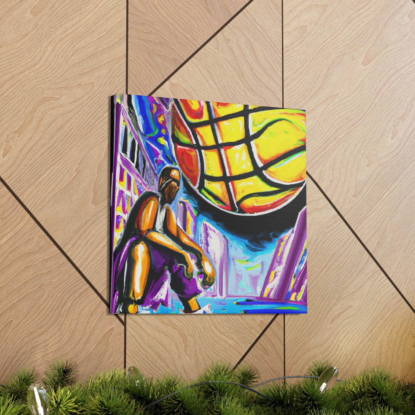 Basketball Court Masterpiece - Canvas