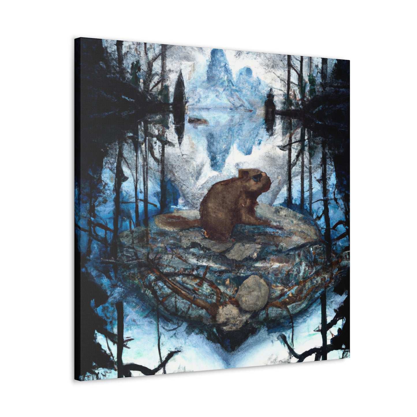 Beaver in Majesty. - Canvas