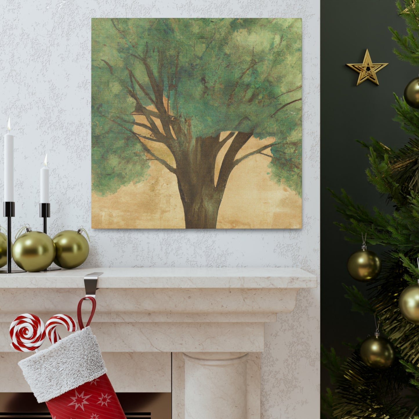 Elm Tree in Deco - Canvas