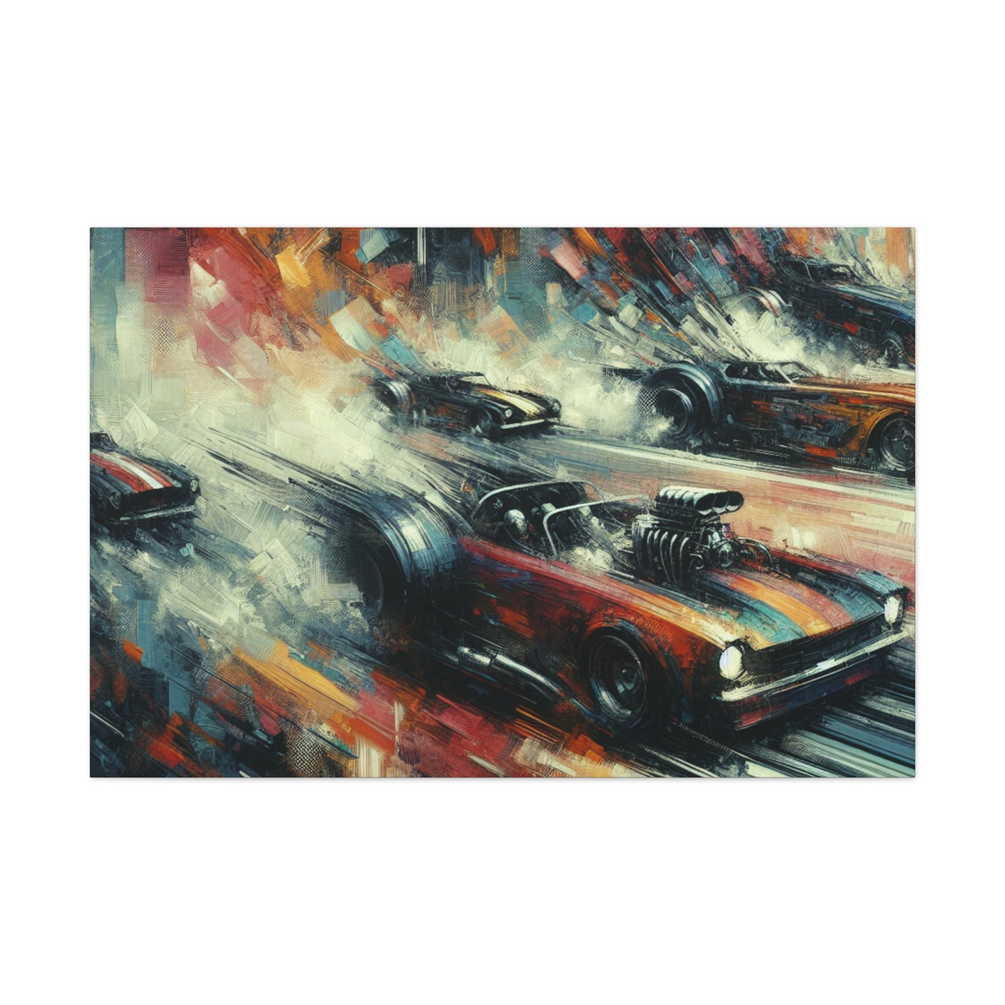 "Velocity Unleashed in Colors" - Canvas