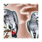 African Greys Abound - Canvas