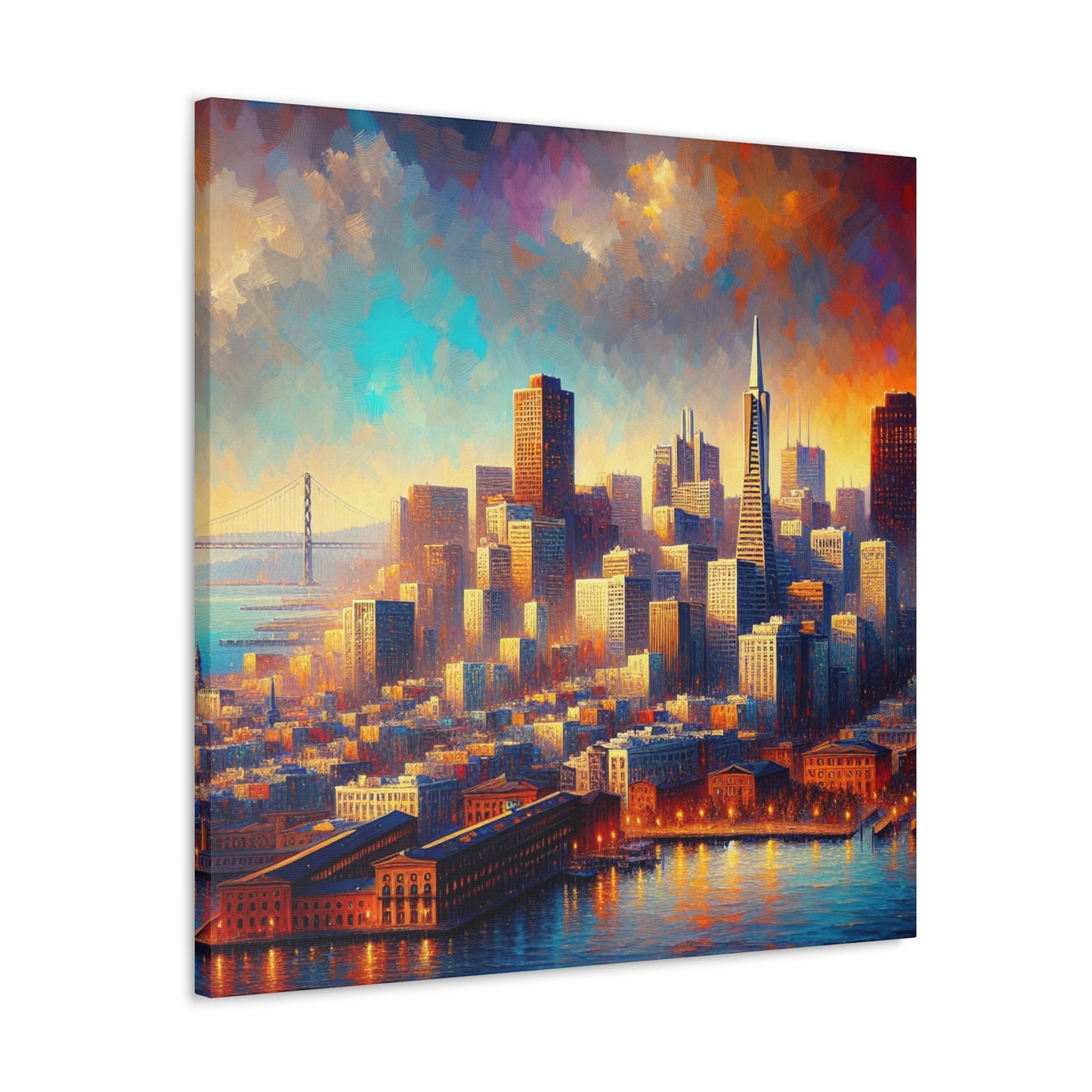 "Urban Dreamscape Unveiled" - Canvas