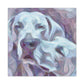 "Weimaraner In Impressionism" - Canvas