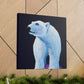 "Polar Bear in Snow" - Canvas