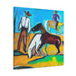 Horses in the Meadow - Canvas